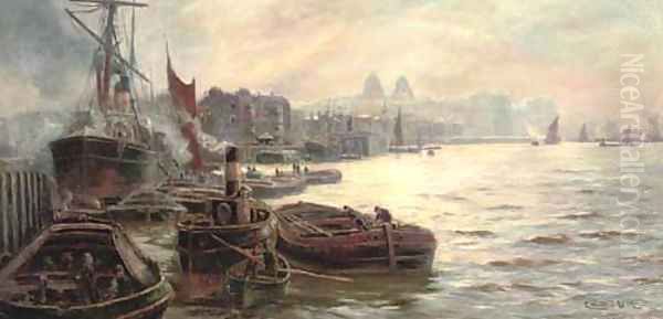 The busy docks at Greenwich - view 1