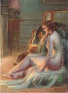 A Nude By The Fire A Nude By The Fire