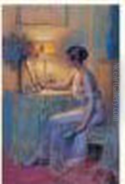 Jeune Femme Au Miroir - view 1