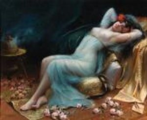 L'odalisque Aux Fleurs by Delphin Enjolras