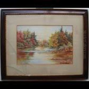 Fall Lake Scene Fall Lake Scene