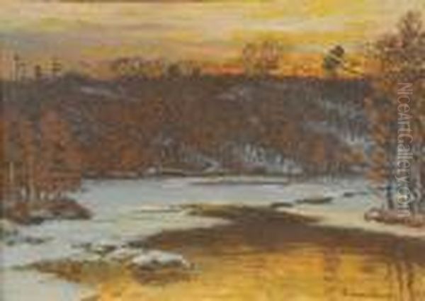 Winter Evening Landscape - view 1
