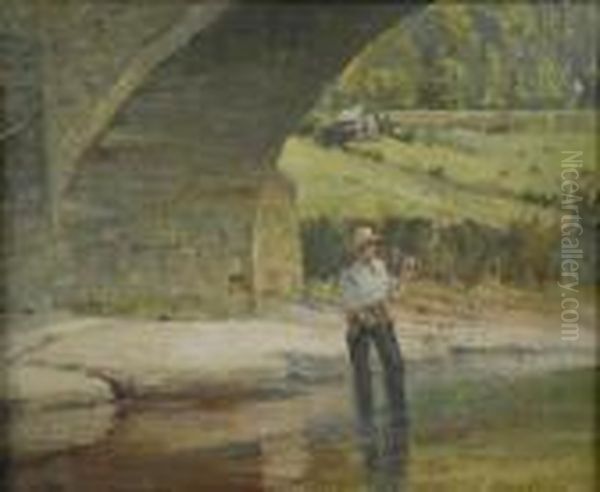 Fishing Under A Bridge - view 1