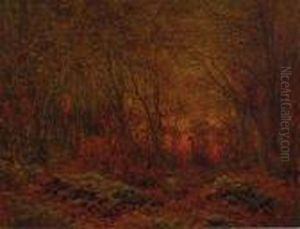 Woodland Sunset by John Joseph Enneking