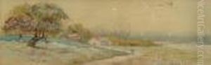 Horeline Homestead With Figure by John Joseph Enneking