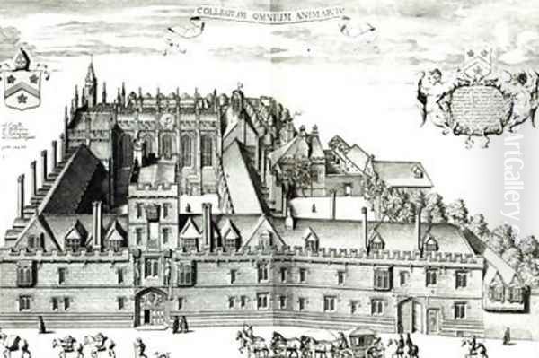 All Souls College Oxford University 1675 - view 1