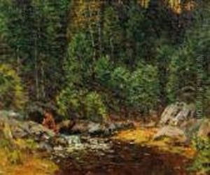 Forest Brook by John Joseph Enneking