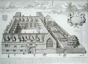 Jesus College Oxford by David Loggan