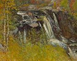 The Waterfall by John Joseph Enneking