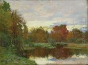 Autumn Landscape by John Joseph Enneking