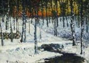 Winter Stream by John Joseph Enneking