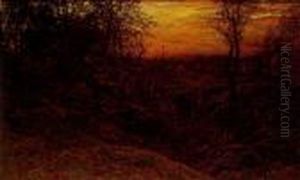 Landscape At Sunset by John Joseph Enneking