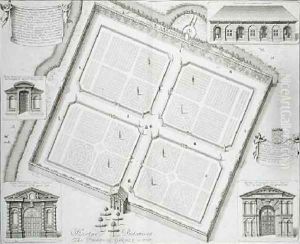 Hortus Botanicus The Physick Garden Oxon by David Loggan