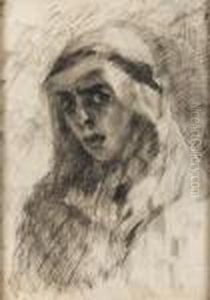 Portrait En Arabe by James Ensor