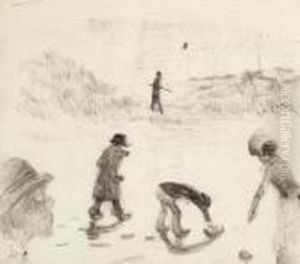 Figures On A Beach by James Ensor
