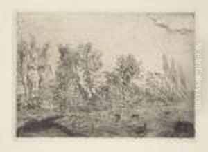 Un Coup De Vent A La Lisiere by James Ensor