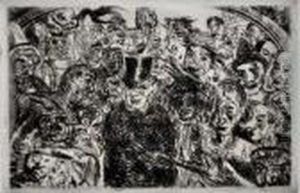 Les Masques Intrigues by James Ensor