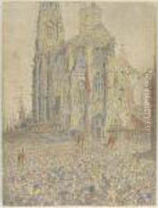 The Cathedral: Second Plate by James Ensor
