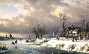 Frozen River Scene