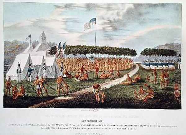 View of the Great Treaty Held at Prairie du Chien 2 - view 1
