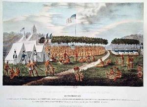 View of the Great Treaty Held at Prairie du Chien 2 by James Otto Lewis