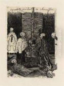 Squelettes Voulant Se Chaufeer by James Ensor