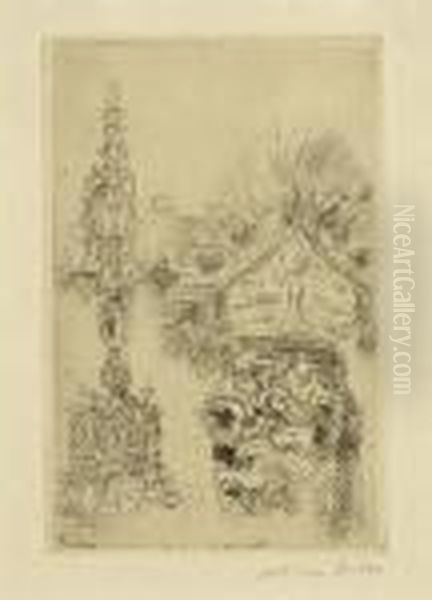 Candelabre Et Vase - view 1