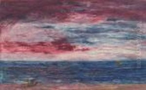 Marine Soleil Couchant by James Ensor