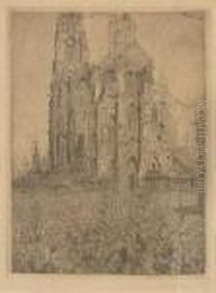 Ensor. La Cathedrale - view 1