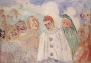 Le Desespoir De Pierrot by James Ensor