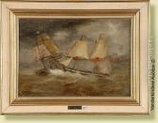 Combat Naval Entre Francais Etanglais - view 1