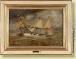 Combat Naval Entre Francais Etanglais by James Ensor