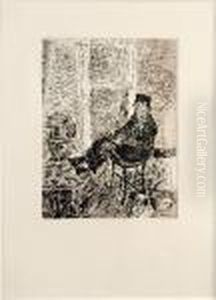 [homme Dans Un Interieur] by James Ensor