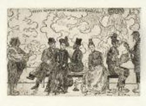 Peste Dessous, Pestedessus, Peste Partout (1904) by James Ensor