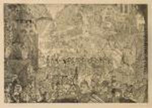L'entree Du Christ A Bruxelles by James Ensor