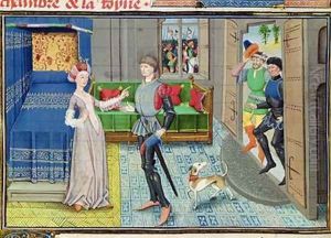 Maugis of Aigremont and Isanne in the Queens Bedroom Maugis of Aigremont and Isanne in the Queens Bedroom