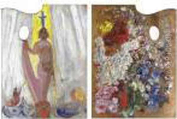 Une Palette Chargee De Couleurs - view 1