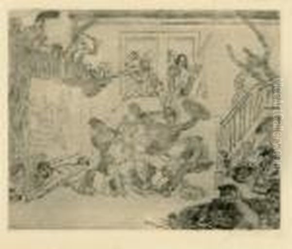 Combat Des Pouilleux Desir Et Rissole,1888 - view 1