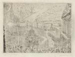 Prise D'une Ville Etrange by James Ensor