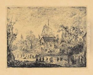 La Kermesse Au Moulin (1889) by James Ensor
