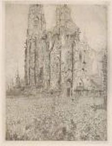 La Cathedrale (1886) (1ste Plaat) by James Ensor