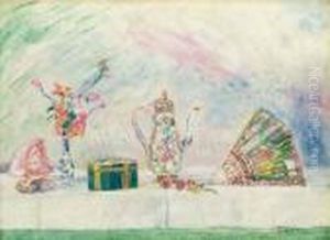 Porcelaines Et Eventail by James Ensor