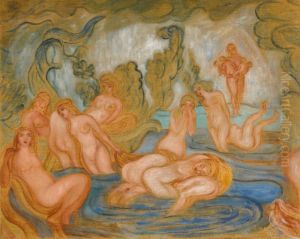 Baigneuses (lignes Courbes Et Ondulees) by James Ensor