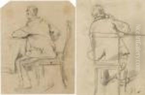 A) Figura Seduta di Spalle by James Ensor
