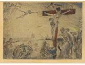Le Christ Tourmente Par Les Demons by James Ensor