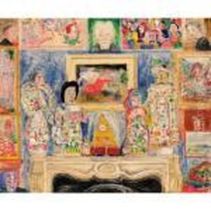 Interieur Aux Trois Portraits by James Ensor