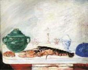 Crustaces (nature Morte A L'oeuf, Au Homard Et Au Crabe)
