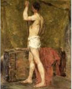 Figure Study Of A Standing Man by James Ensor