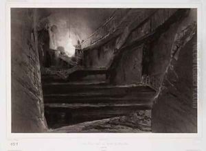 View Taken in the Mines of Wieliczka Poland by Lauvergne, Barthelemy