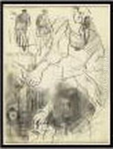 Etude De Personnages by James Ensor